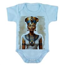 Body Bebe Infantil Roupa Crianca Nefertite Egito Rainha Cleopatra
