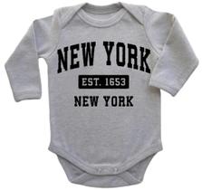 Body Bebe Infantil Roupa Crianca New York Nova Iorque City Body Bebe Infantil Roupa Crianca New York Nova Iorque City