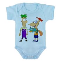 Body Bebe Infantil Roupa Crianca Phineas e Feb Desenho Antigo Body Bebe Infantil Roupa Crianca Phineas e Feb Desenho Antigo