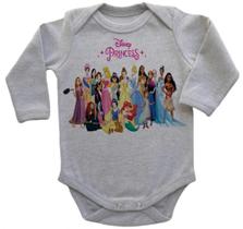 Body Bebe Infantil Roupa Crianca Princesas Rapunzel Frozen Branca Neve Anna Mulan Moana Jasmine Bela Adormecida Body Bebe Infantil Roupa Crianca Princesas Rapunzel Frozen Branca Neve Anna Mulan Moana Jasmine Bela Adormecida