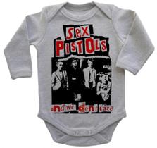 Body Bebe Infantil Roupa Crianca Sex Pistols Banda Rock Antiga Body Bebe Infantil Roupa Crianca Sex Pistols Banda Rock Antiga