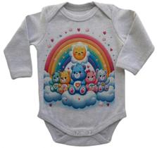 Body Bebe Infantil Roupa Crianca Ursinhos Carinhosos Arco Iris