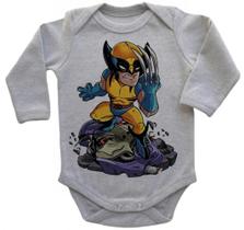 Body Bebe Infantil Roupa Crianca Wolverine Garra Vingador Top Body Bebe Infantil Roupa Crianca Wolverine Garra Vingador Top
