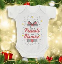 Body bebê infantil sou o presente de natal da mamãe