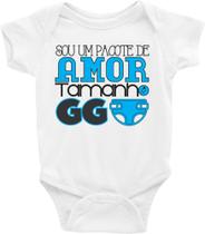 Body Bebê Infantil Sou Um Pacote de Amor Tamanho GG - TAMANHO P Body Bebê Infantil Sou Um Pacote de Amor Tamanho GG - TAMANHO P