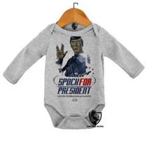 Body Bebe Infantil Spock Para Presidente Star Trek