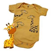 Body Bebê Infantil Temático Girafa Menino Menina