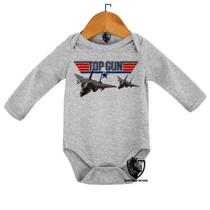 Body Bebe Infantil Top Gun Aviao Ajato Aeronautica Body Bebe Infantil Top Gun Aviao Ajato Aeronautica