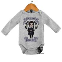 Body Bebe Infantil Touch Me You Die Dead Menina Faca Morte