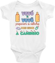 Body Bebê Infantil Vovô e Vobó Preparem o Colinho Pois Estou a Caminho - TAMANHO G Body Bebê Infantil Vovô e Vobó Preparem o Colinho Pois Estou a Caminho - TAMANHO G