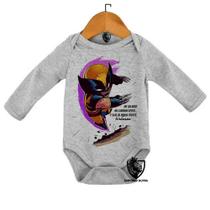 Body Bebe Infantil Wolverine Logan X Men Heroi Body Bebe Infantil Wolverine Logan X Men Heroi