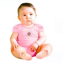 Body Bebê Internacional Rosa Manga Curta Oficial