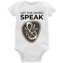 Body Bebê Let the music speak - Foca na Moda