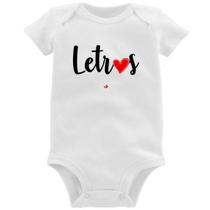 Body Bebê Letras por amor - Foca na Moda