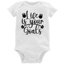 Body Bebê Life Is Your Goals - Foca na Moda Body Bebê Life Is Your Goals - Foca na Moda