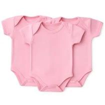 Body Bebê Liso cor Rosa100 Algodão Body Bebê Liso cor Rosa100 Algodão
