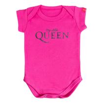 Body Bebê Little Queen Rosa Pink Art Rock