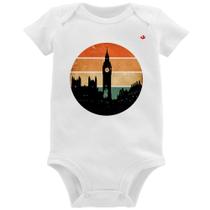 Body Bebê Londres Vintage Sunset - Foca na Moda