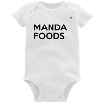 Body Bebê Manda Foods - Foca na Moda