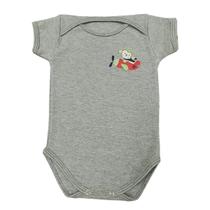 Body Bebê Manga Curta Avião Menino