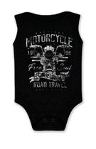 Body bebê manga curta - Motorcycle black
