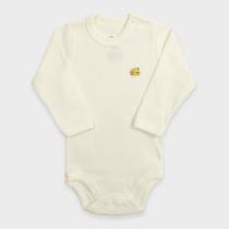 Body Bebê Manga Longa em Malha Canelada - Baby Duck