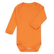 Body Bebê Manga Longa Em Suedine Básico Cobre Body Bebê Manga Longa Em Suedine Básico Cobre