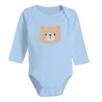 Body Bebê Manga Longa Estampado Enxoval 100% Algodão P M G