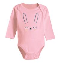 Body Bebê Manga Longa Estampado Enxoval 100% Algodão P M G