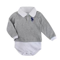 Body Bebê Manga Longa Gola Polo Enxoval Roupinhas Para Bebê Body Bebê Manga Longa Gola Polo Enxoval Roupinhas Para Bebê