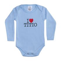 Body Bebê Manga Longa I Love Titio Azul - World Baby