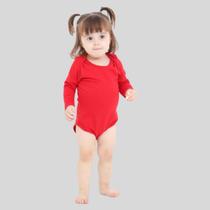 Body Bebê Manga Longa Menino Menina 100 Algodão