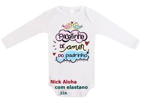 body bebê manga longa pacotinho de amor do padrinho cód 22a body bebê manga longa pacotinho de amor do padrinho cód 22a