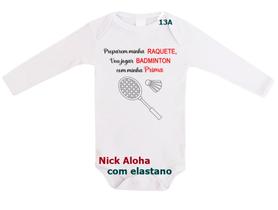 body bebê manga longa preparem minha raquete vou jogar badminton com minha prima cód 13a body bebê manga longa preparem minha raquete vou jogar badminton com minha prima cód 13a
