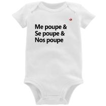 Body Bebê Me poupe & Se poupe & Nos poupe - Foca na Moda