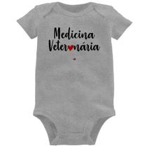 Body Bebê Medicina Veterinária por amor - Foca na Moda