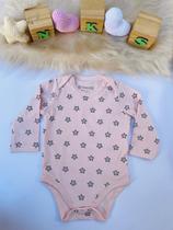 Body Bebê Menina de Estrelas Brandili Baby
