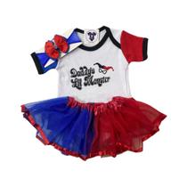 Body Bebe Menina Halloween - Alerquina + Laço + Saia Tule - Temático Body Bebe Menina Halloween - Alerquina + Laço + Saia Tule - Temático