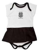 Body Bebe Menina Ponte Preta Vestido Recem Nascido Oficial - Branco - M (3-6 meses) Body Bebe Menina Ponte Preta Vestido Recem Nascido Oficial - Branco - M (3-6 meses)