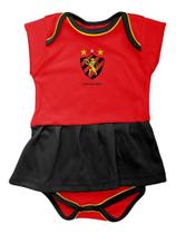 Body Bebe Menina Sport Recife Vestido Recem Nascido Oficial - Vermelho - M (3-6 meses) Body Bebe Menina Sport Recife Vestido Recem Nascido Oficial - Vermelho - M (3-6 meses)