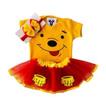 Body Bebê Menina Ursinho + Tutu + Laco - Temático Mesversário Body Bebê Menina Ursinho + Tutu + Laco - Temático Mesversário