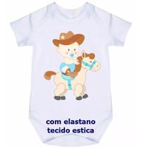 Body bebê menino cowboy