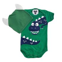 Body Bebe Menino-- Dino corpo + Touca - Temático Mesversário