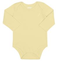 Body Bebê Menino Manga Longa Algodão Amarelo Alakazoo Body Bebê Menino Manga Longa Algodão Amarelo Alakazoo