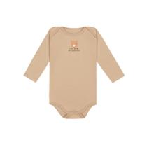 Body bebê menino manga longa Kiko Ref 12355 Tamanho:RNCor:Marrom Body bebê menino manga longa Kiko Ref 12355 Tamanho:RNCor:Marrom