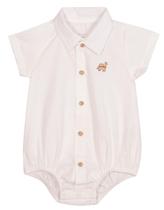 Body Bebê Menino Off White Nini &amp Bambini