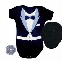 Body Bebe Menino Poderoso + Chefinho + Boina - Temático Mesversário