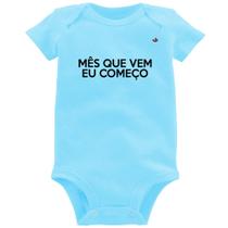 Body Bebê Mês que vem eu começo - Foca na Moda