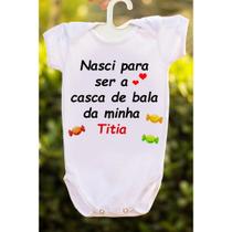 Body bebê mesversario frase nasci para ser a casca Body bebê mesversario frase nasci para ser a casca