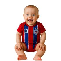 Body Bebe Mesversario Infanti Times Futebol bahia